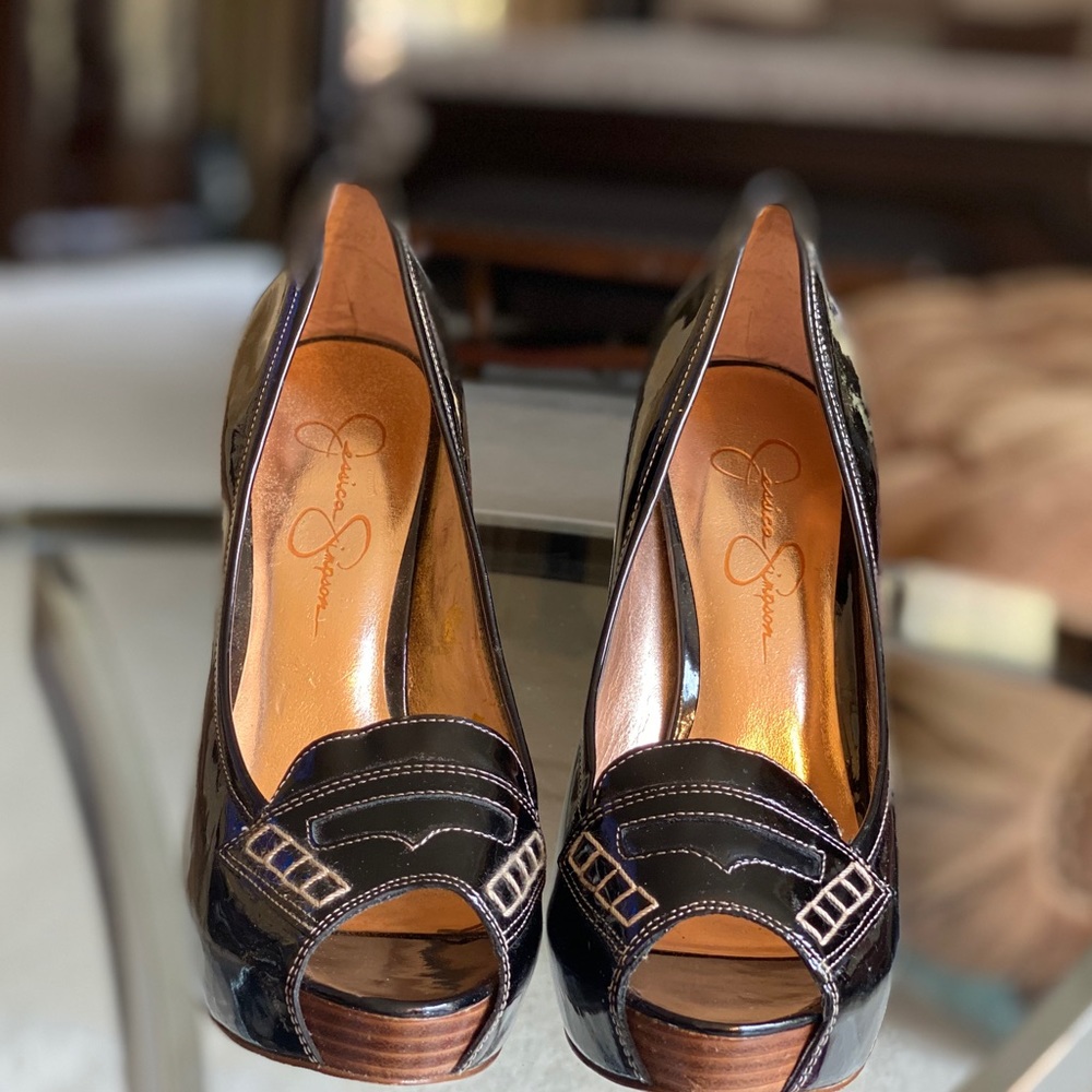 Jessica Simpson Peep Toe Pumps Heels - Picture 7 of 8